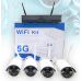 Комплект за видеонаблюдение 4 камери 5G WIFI KIT NVR Onvif Комплект за видеонаблюдение 4 камери 5G WIFI KIT NVR Onvif